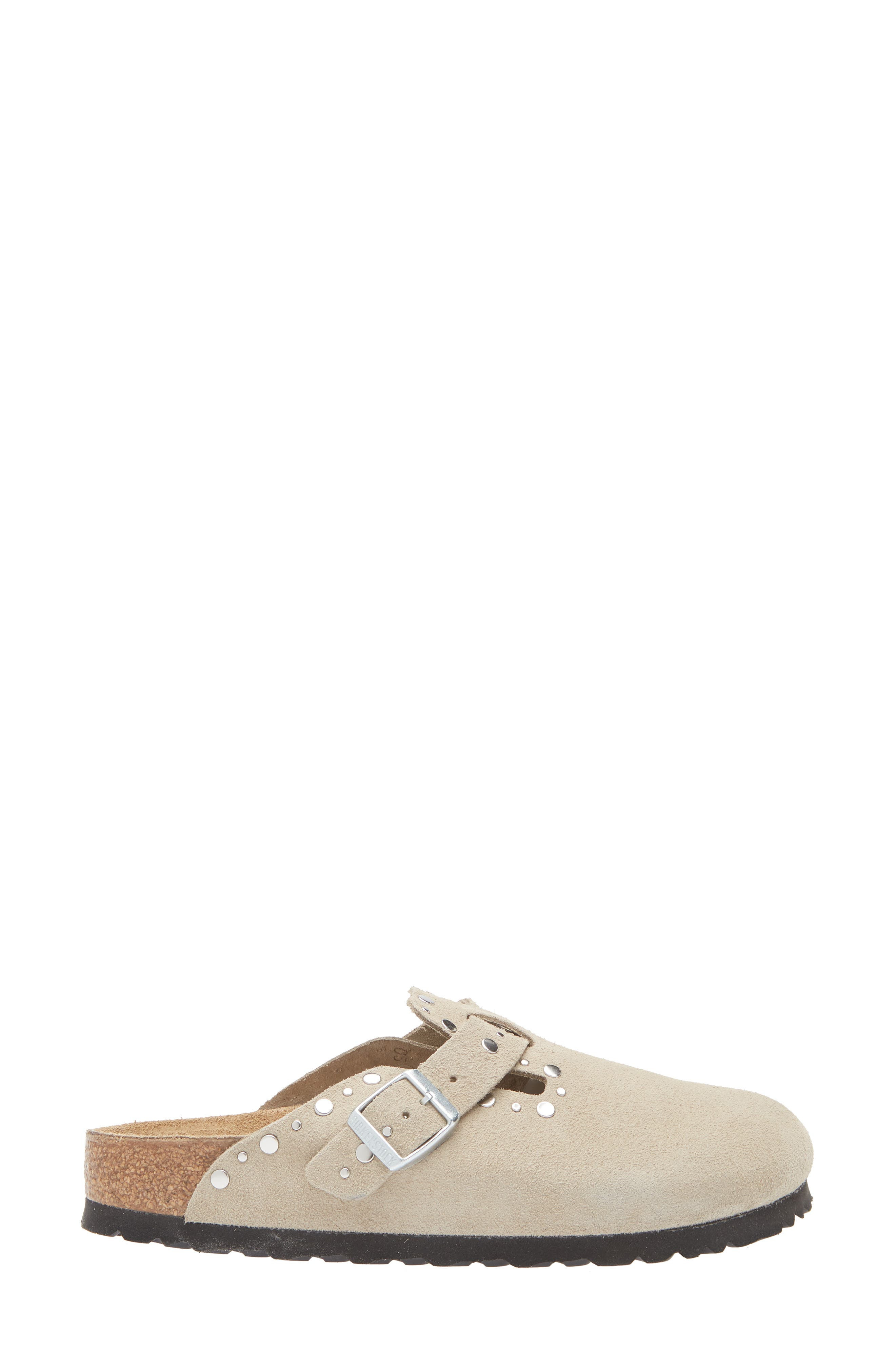 Birkenstock Boston Rivets Clog in Taupe at Nordstrom - 3