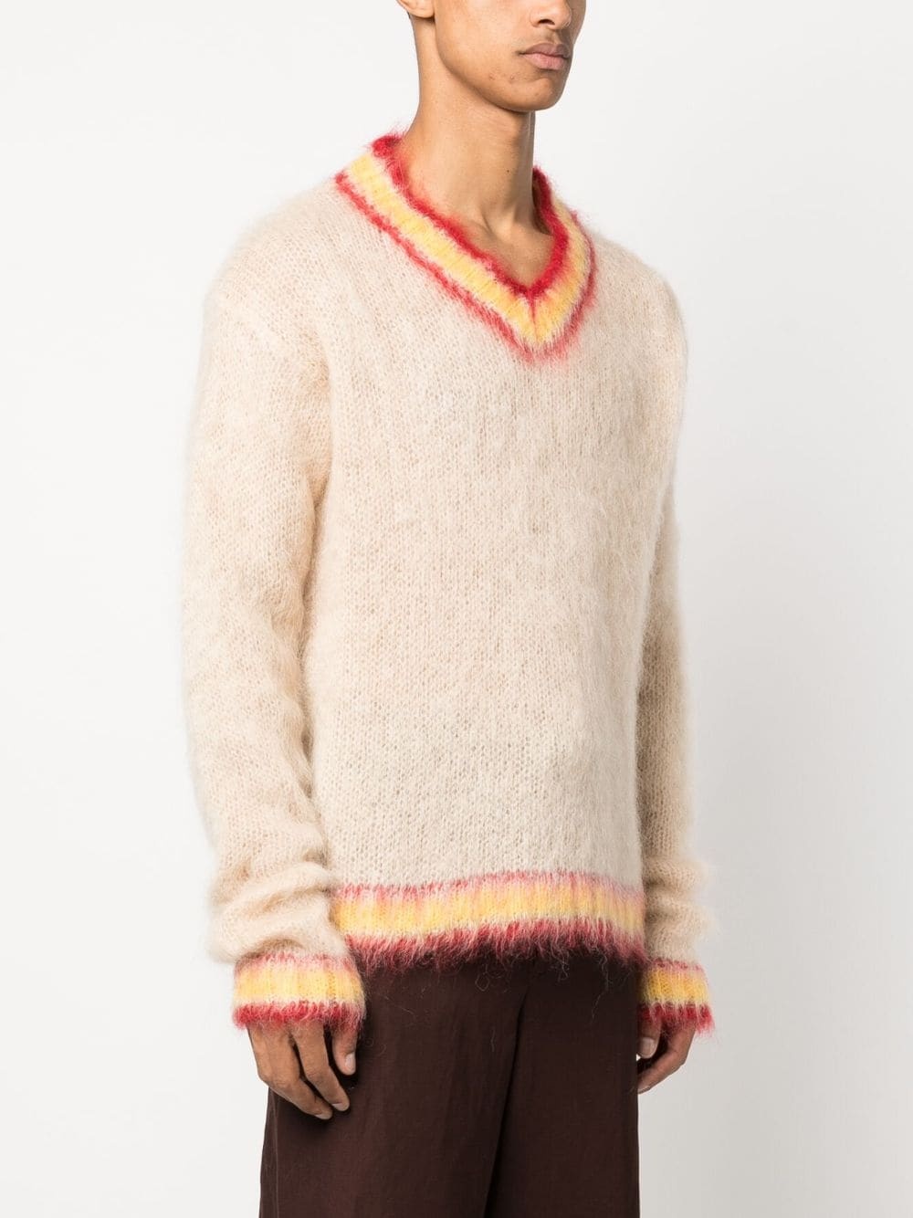 brushed mohair-blend jumper - 3