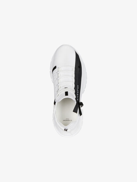 SPECTRE LOW RUNNERS SNEAKERS IN PERFORATED LEATHER WITH ZIP - 6