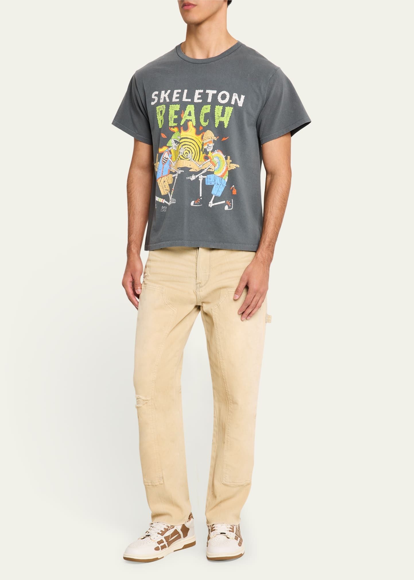 Men's Skeleton Beach Jersey T-Shirt - 2