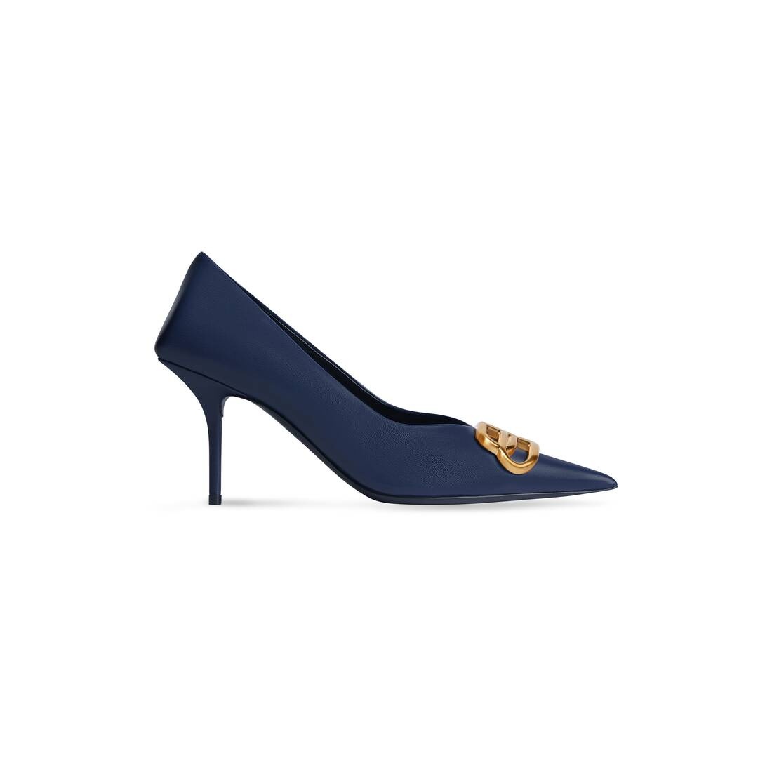 Women's Square Knife Bb 80mm Pump  in Navy Blue - 1