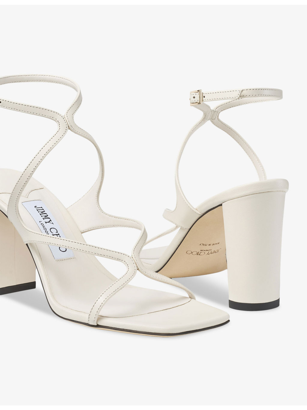 Azie 85 leather heeled sandals - 5