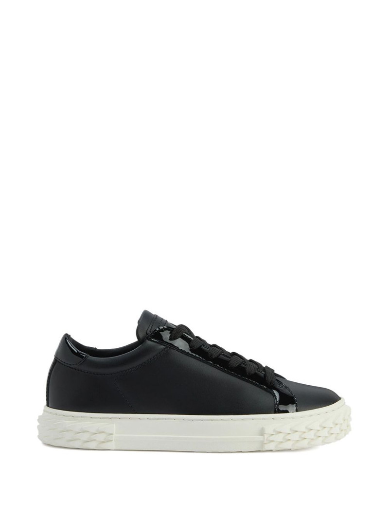 Blabber patent-leather lace-up sneakers 5