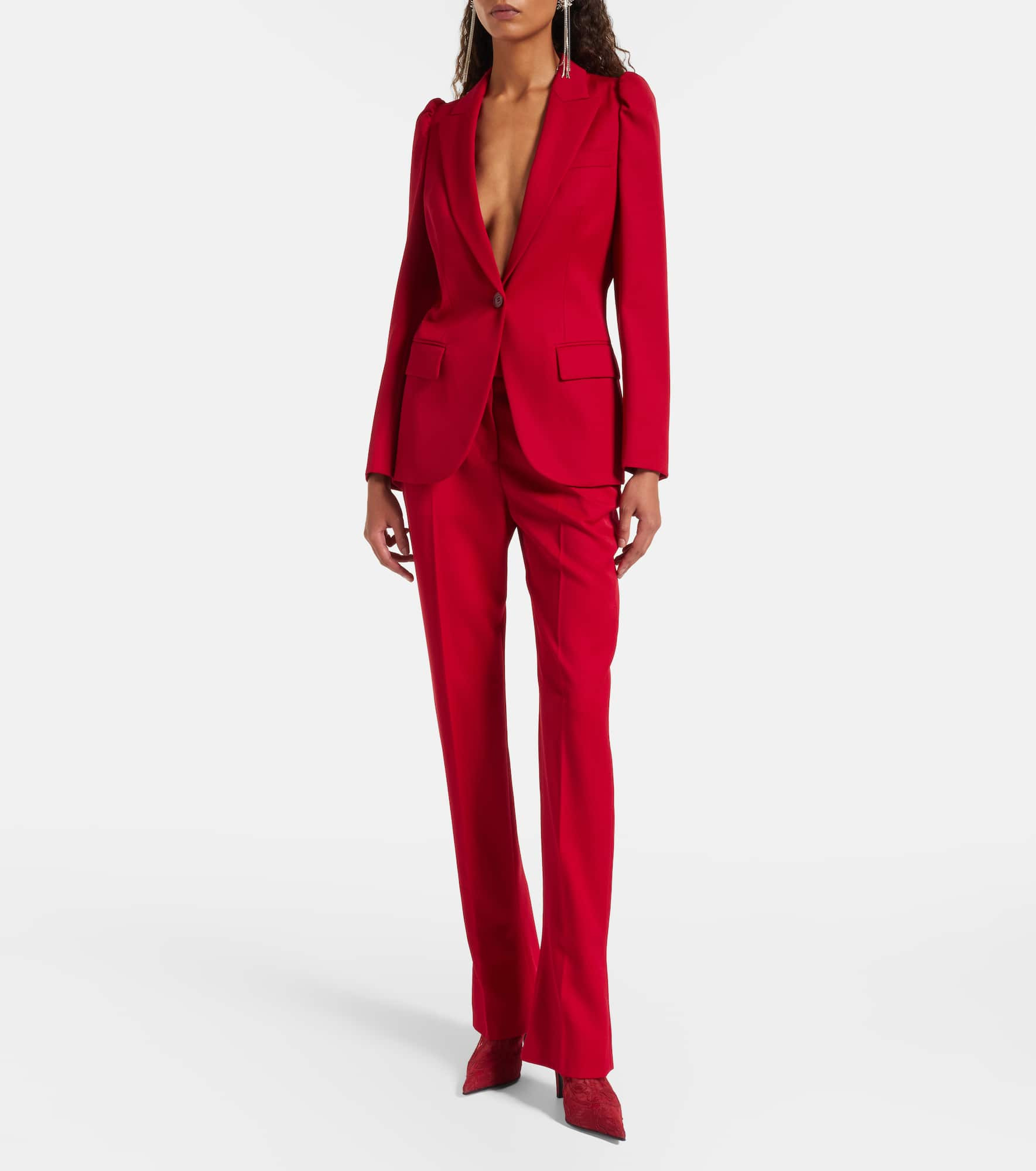 Single-breasted wool blazer - 2
