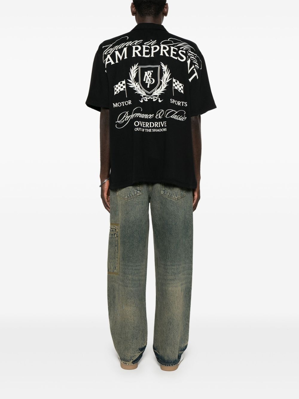 logo-embroidered shirt - 2