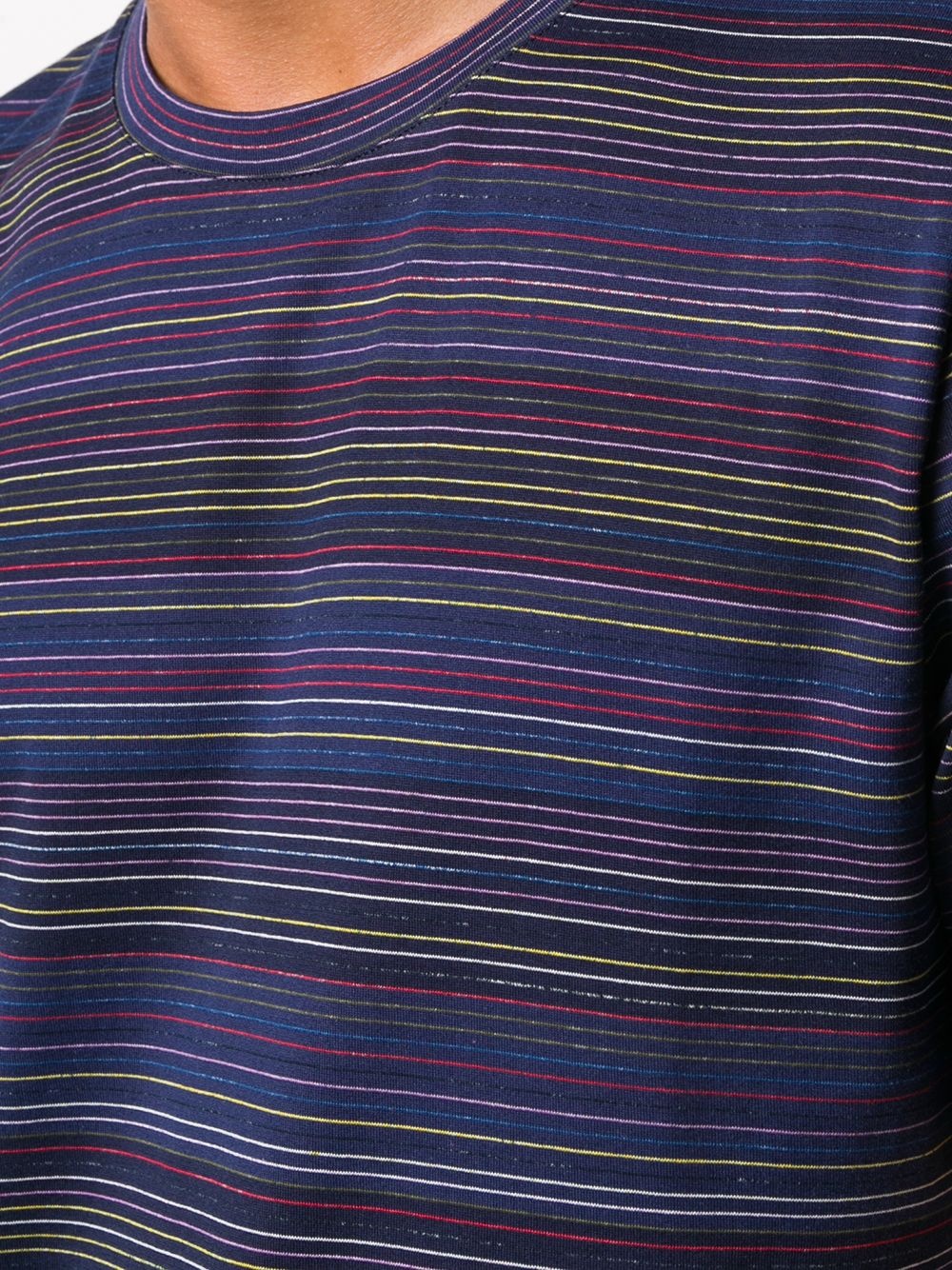 striped pattern T-shirt - 5