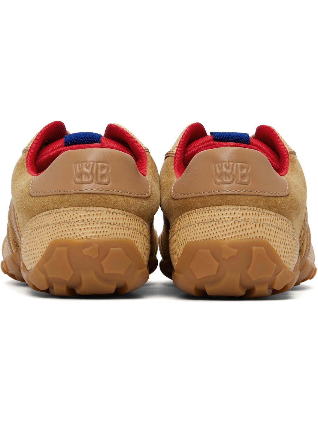 Beige Leather Sneakers - 2