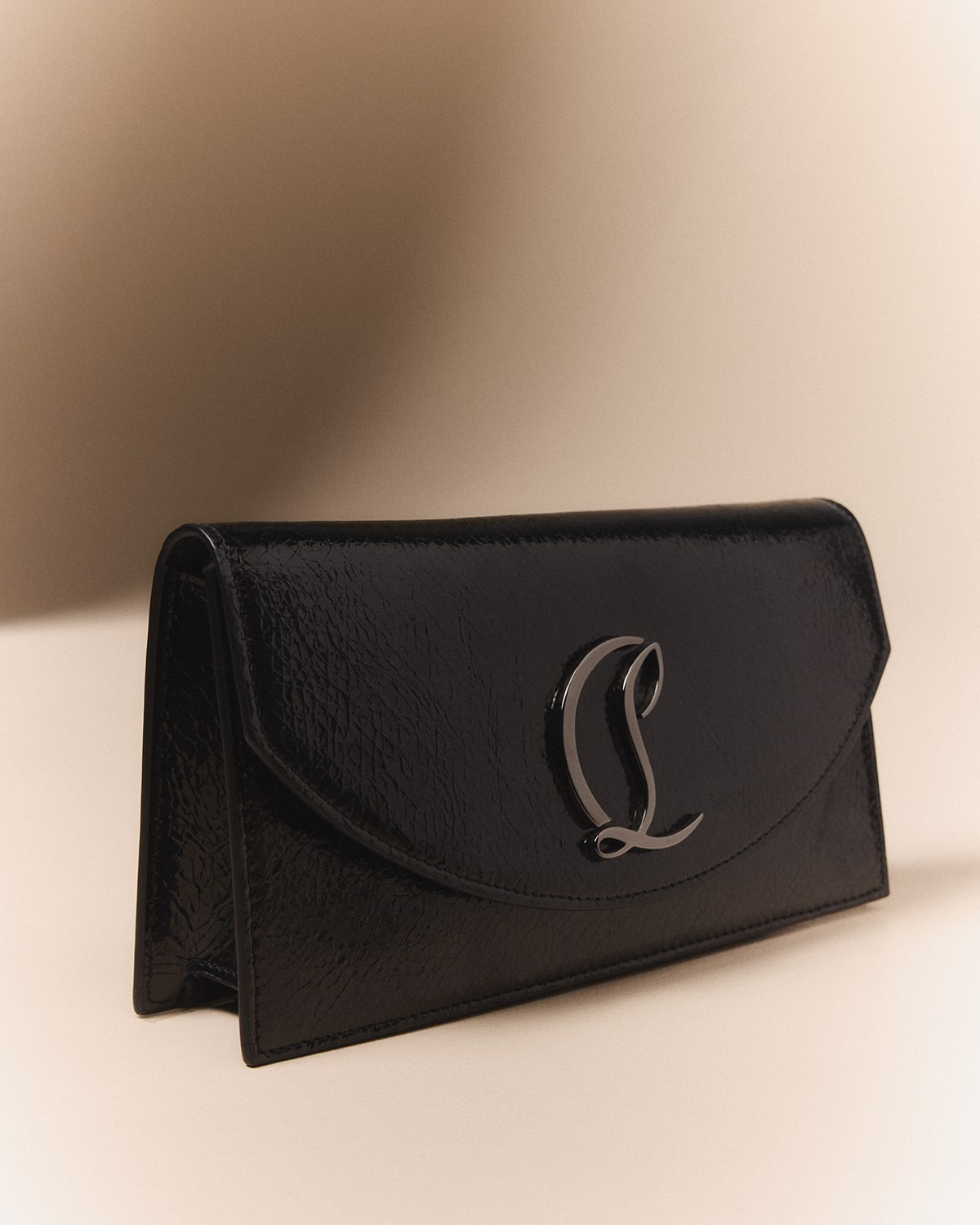 Loubi54 Crinkled Leather Clutch Bag - 6