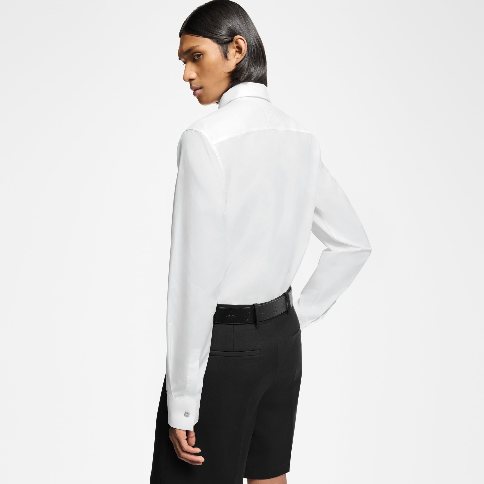 Long-Sleeved Cotton Shirt - 4