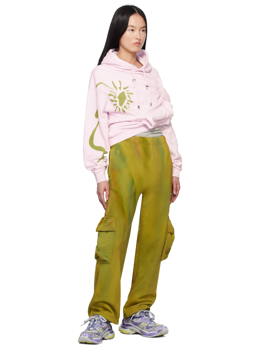 Khaki Straight-Leg Cargo Pants - 4