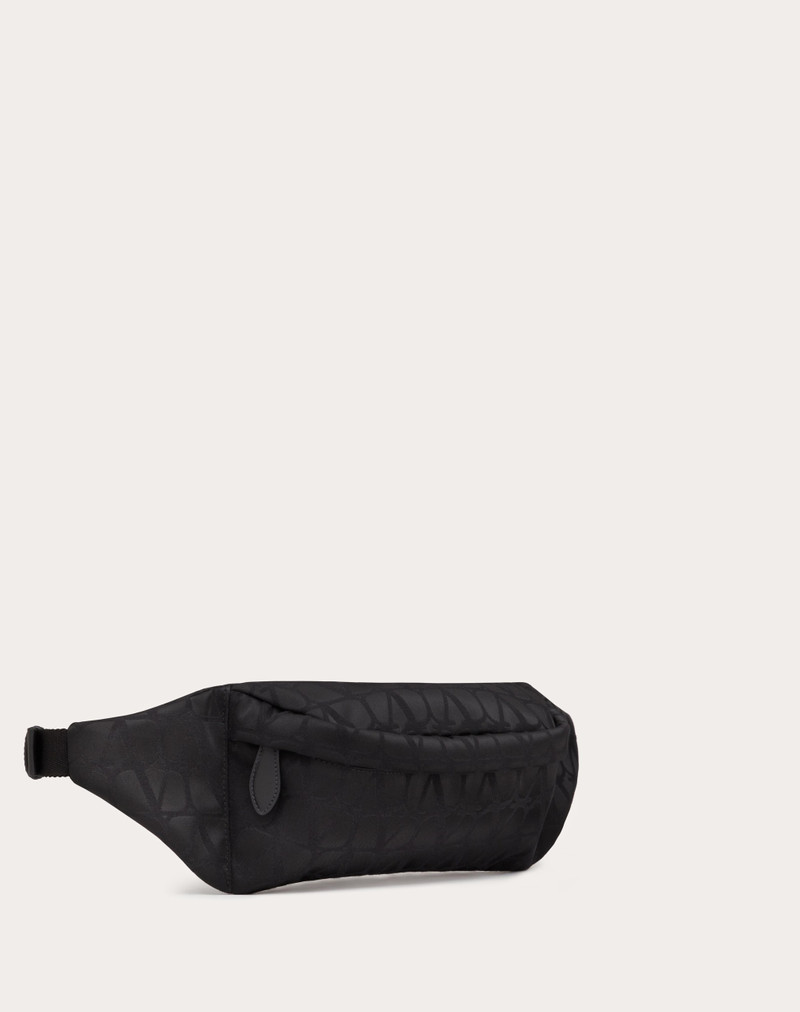 BLACK ICONOGRAPHE NYLON BELT BAG 3