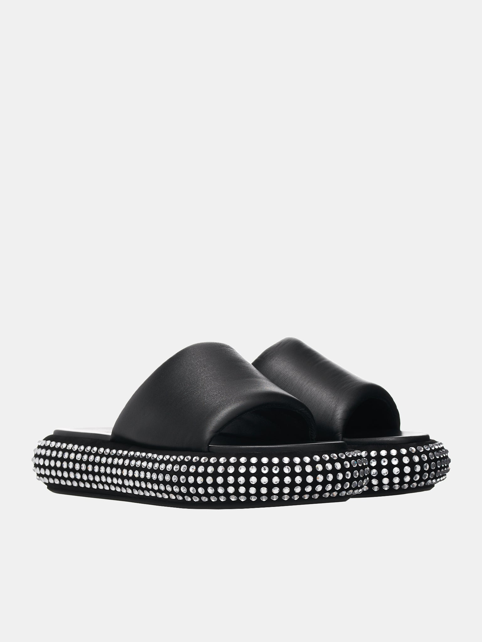Crystal Bumper Platform Sandals - 2