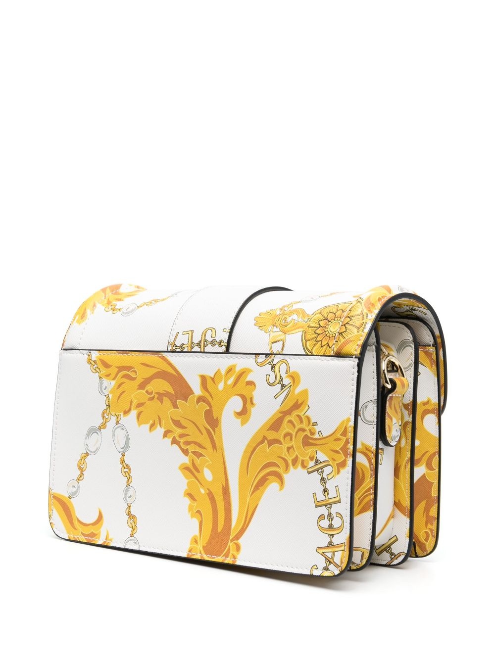 baroque-print satchel bag - 4