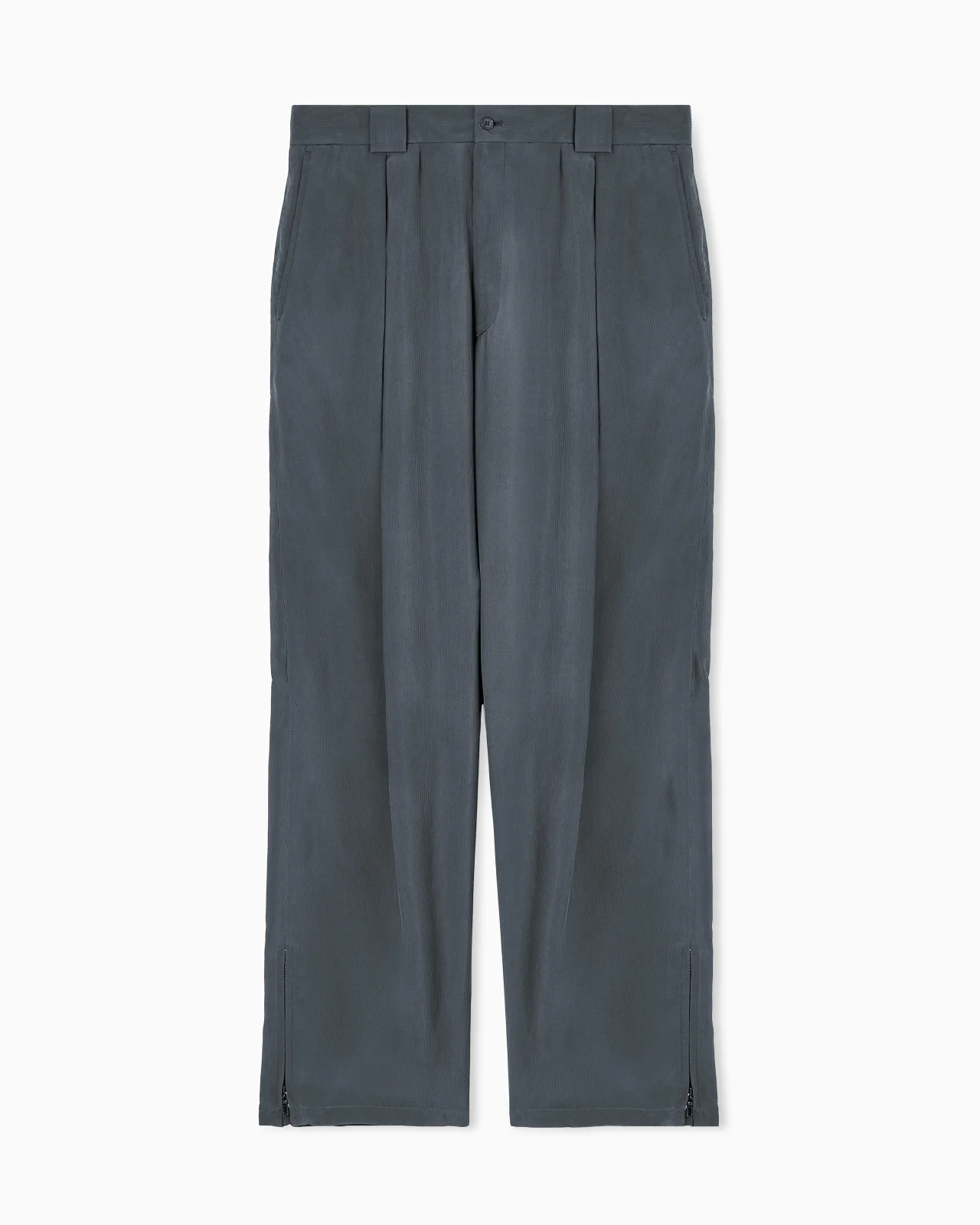 SINGLE-PLEAT VISCOSE TROUSERS - 1