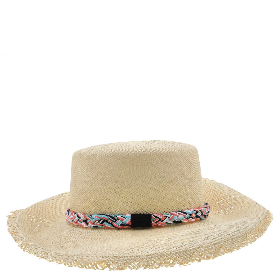 Maison Michel Ladies Multicolor New Kendall Braided-Strap Hat - 5