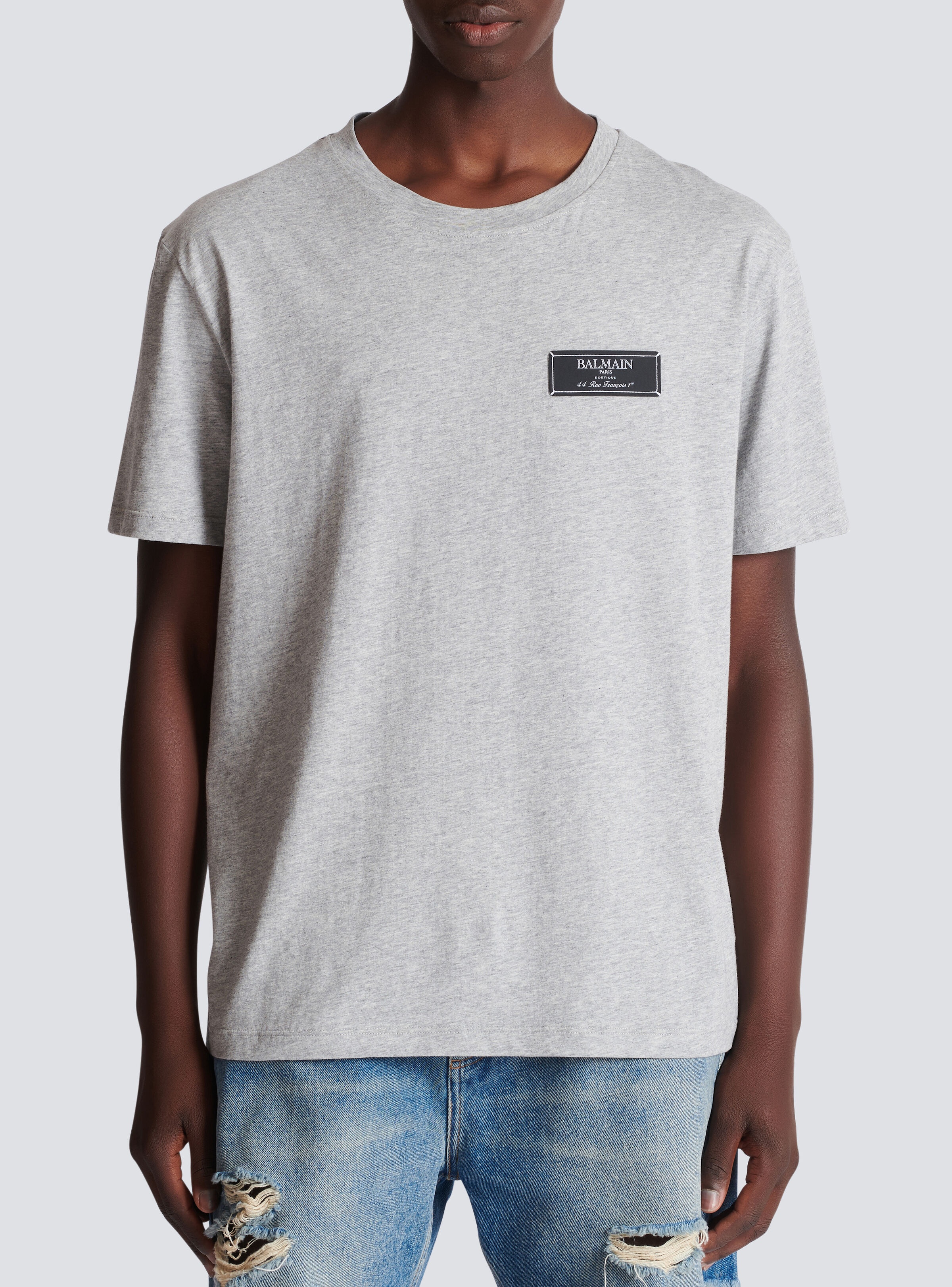 T-shirt with Pierre Balmain label - 5