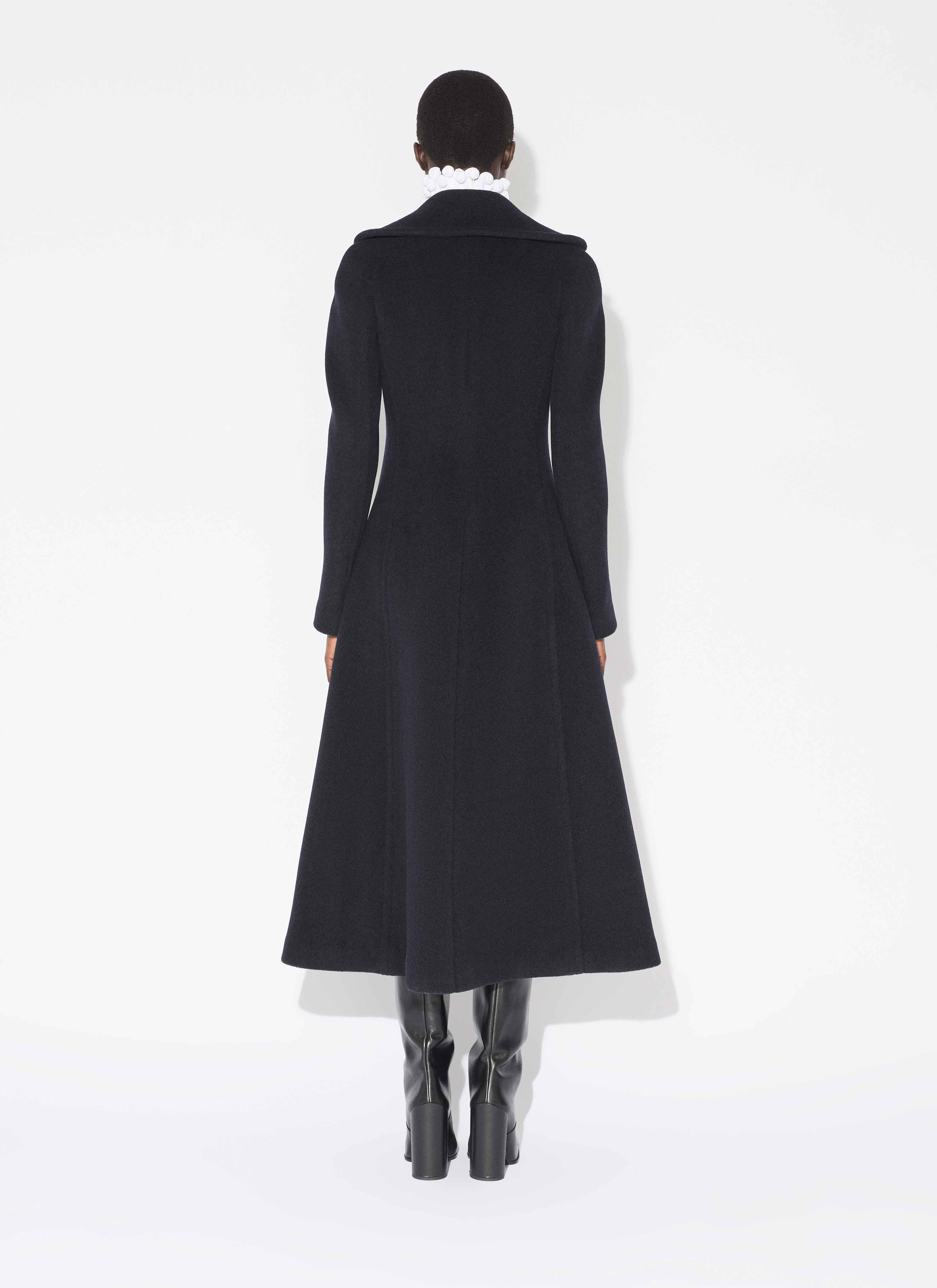 CINCHED WOOL COAT - 3