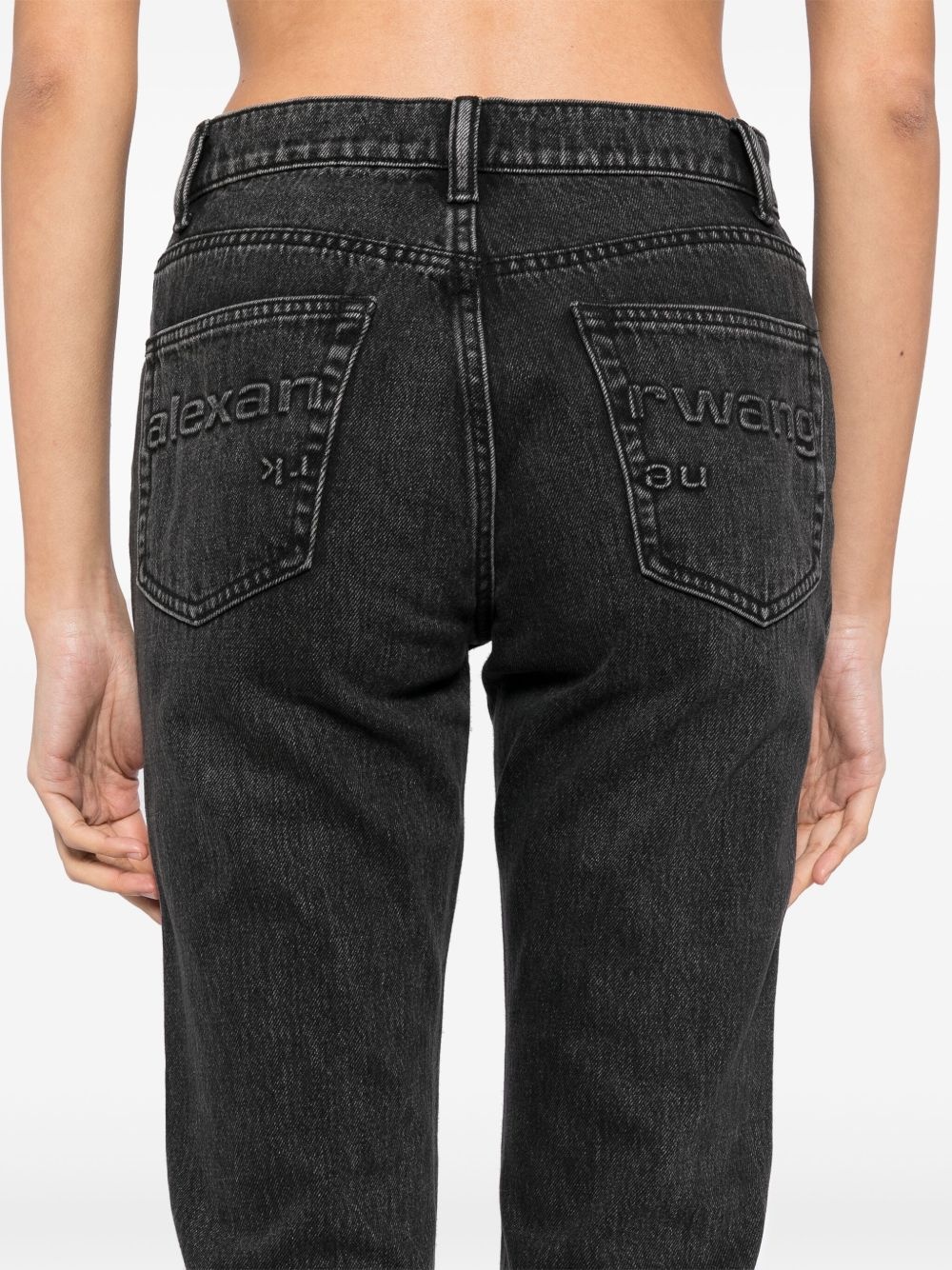 Stovepipe high-rise jeans - 5