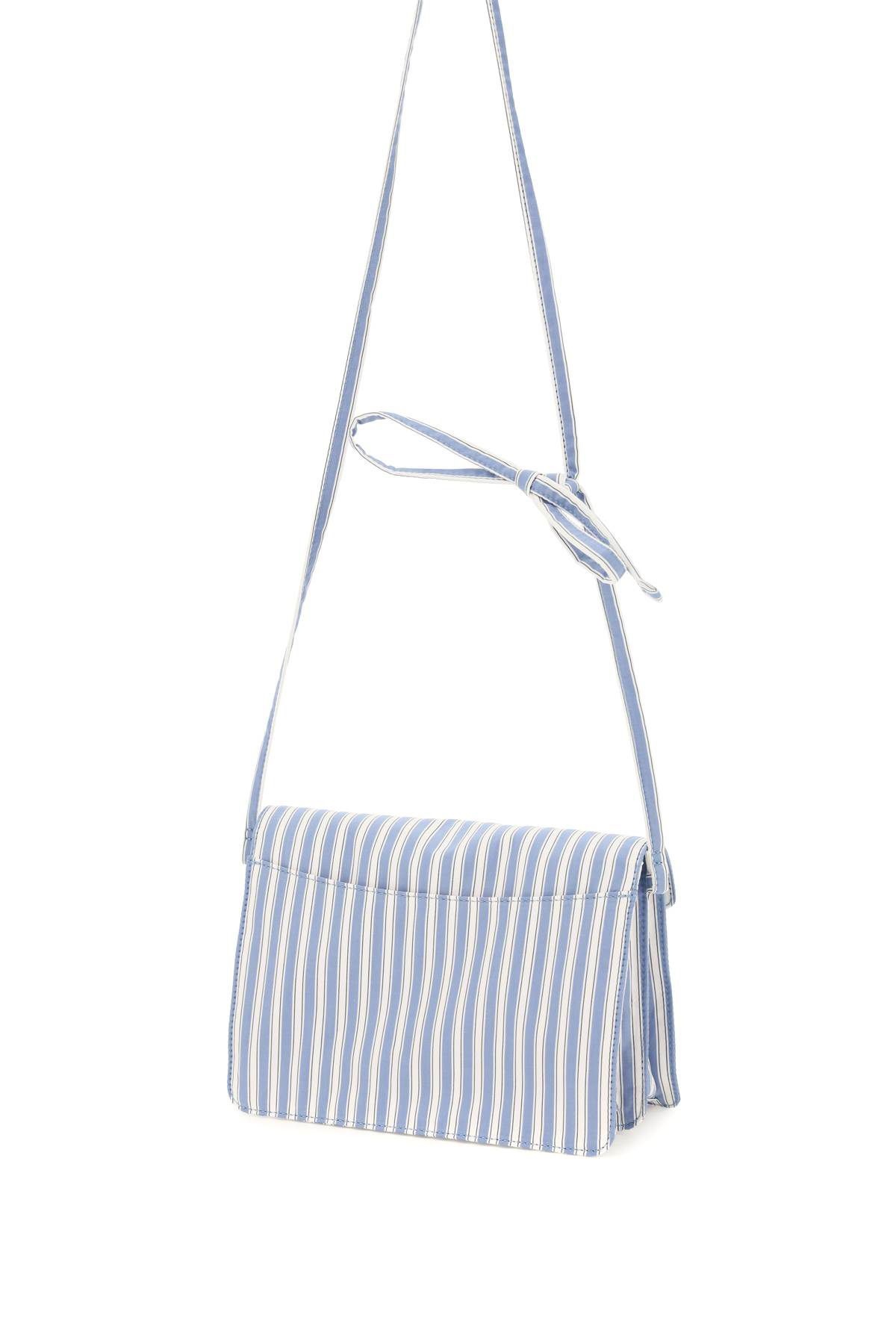 STRIPED CANVAS MEDIUM TRUNK BAG - 2