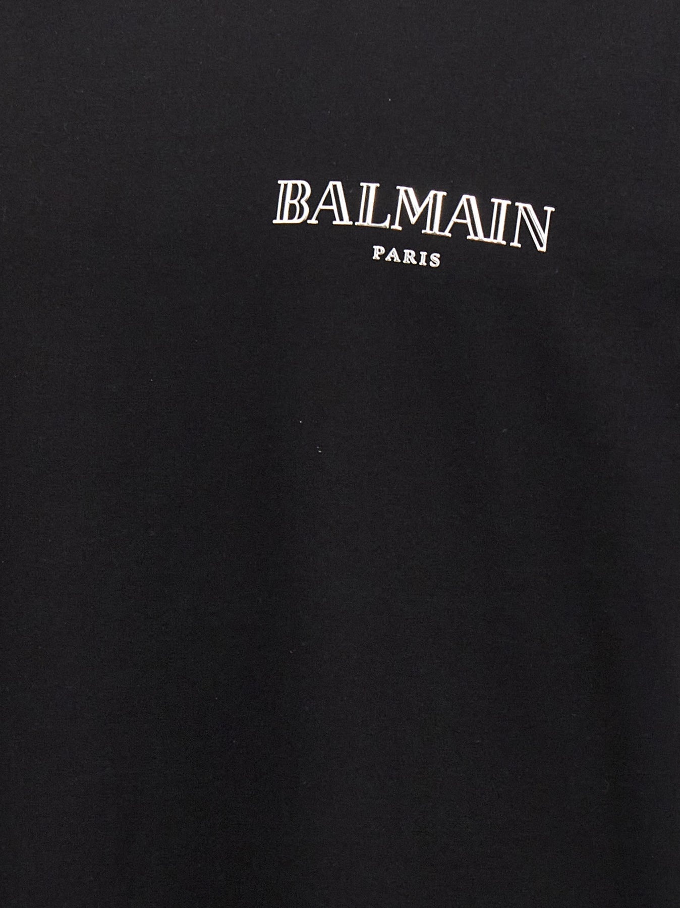 Silver Balmain Vintage T-Shirt Black - 4