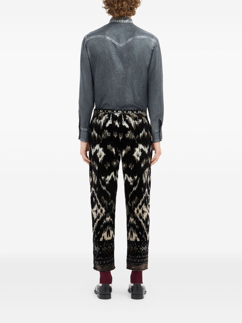 all-over print drawstring-waist trousers 3