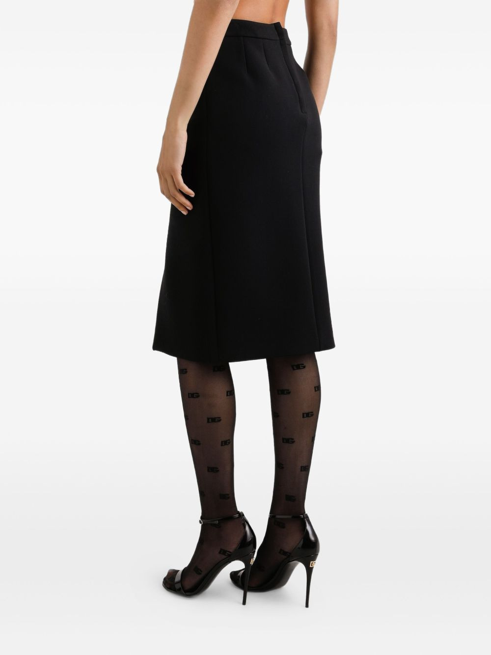 slit-front pencil skirt - 5