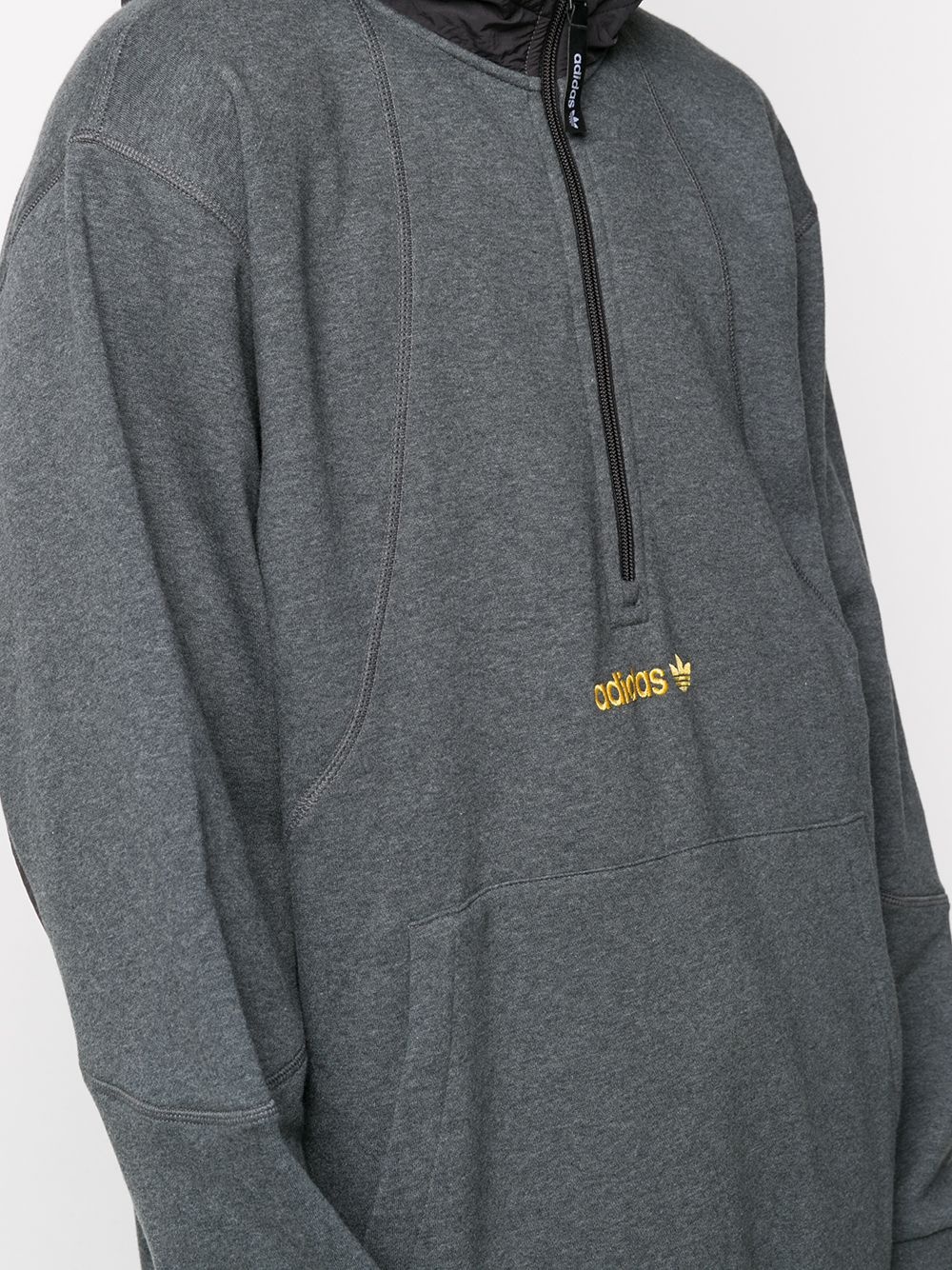 pullover zipped hoodie - 5