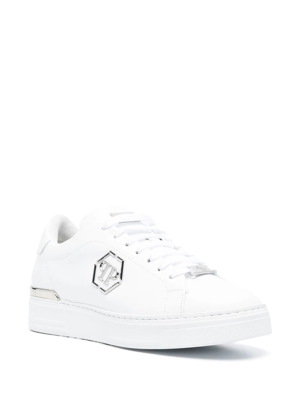 Hexagon low-top leather sneakers - 2