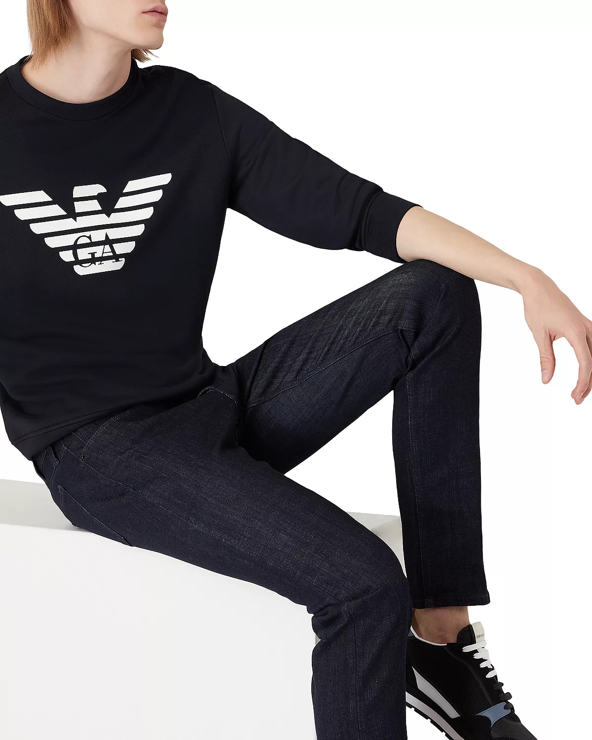Jersey Fleece Logo Graphic Sweatshirt - 5
