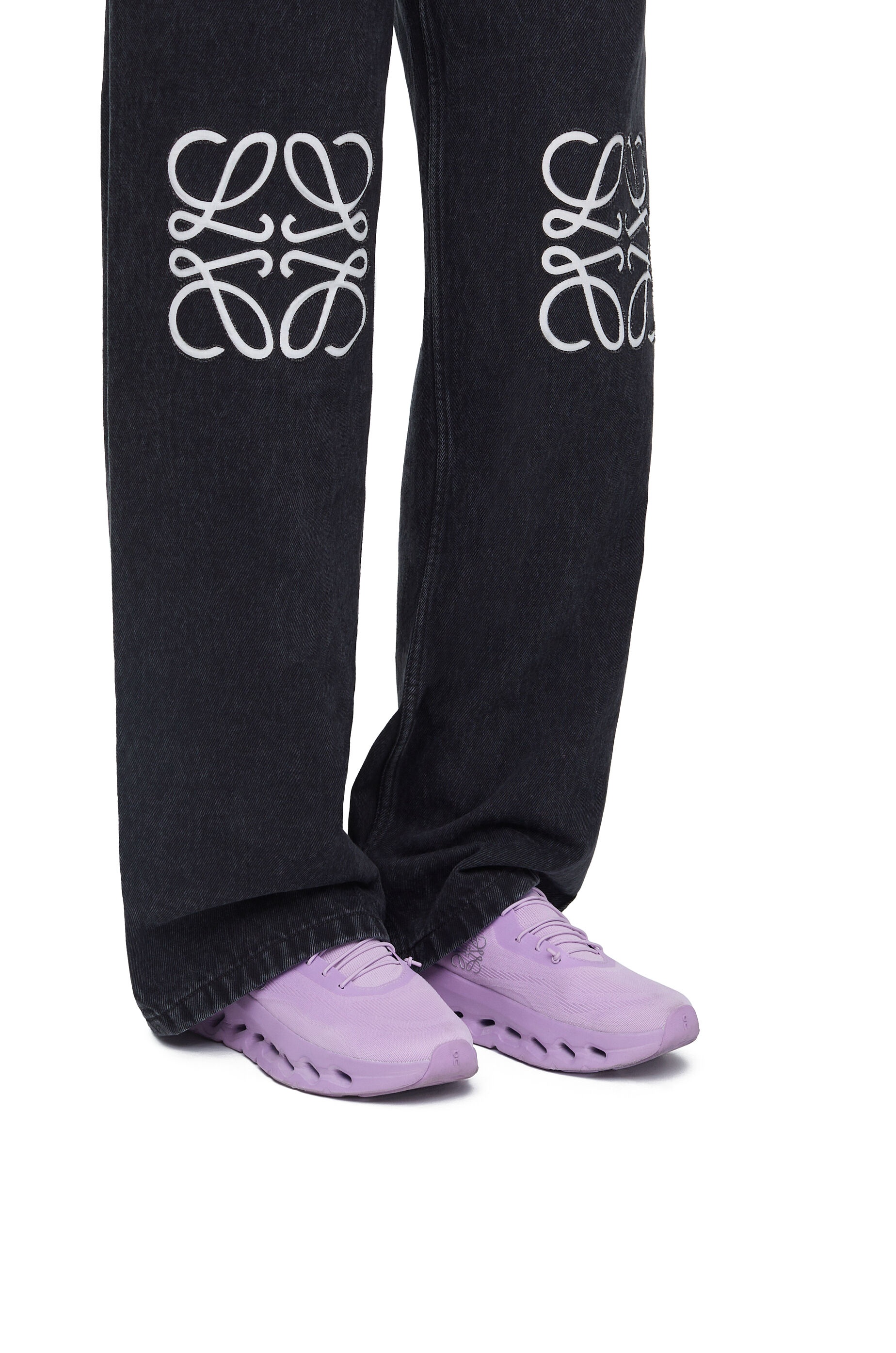 【関税&送料込】Loewe Flat shoes Purple LOEWE + ON Cloudtilt stretch recycled-knit sneakers | NET-A