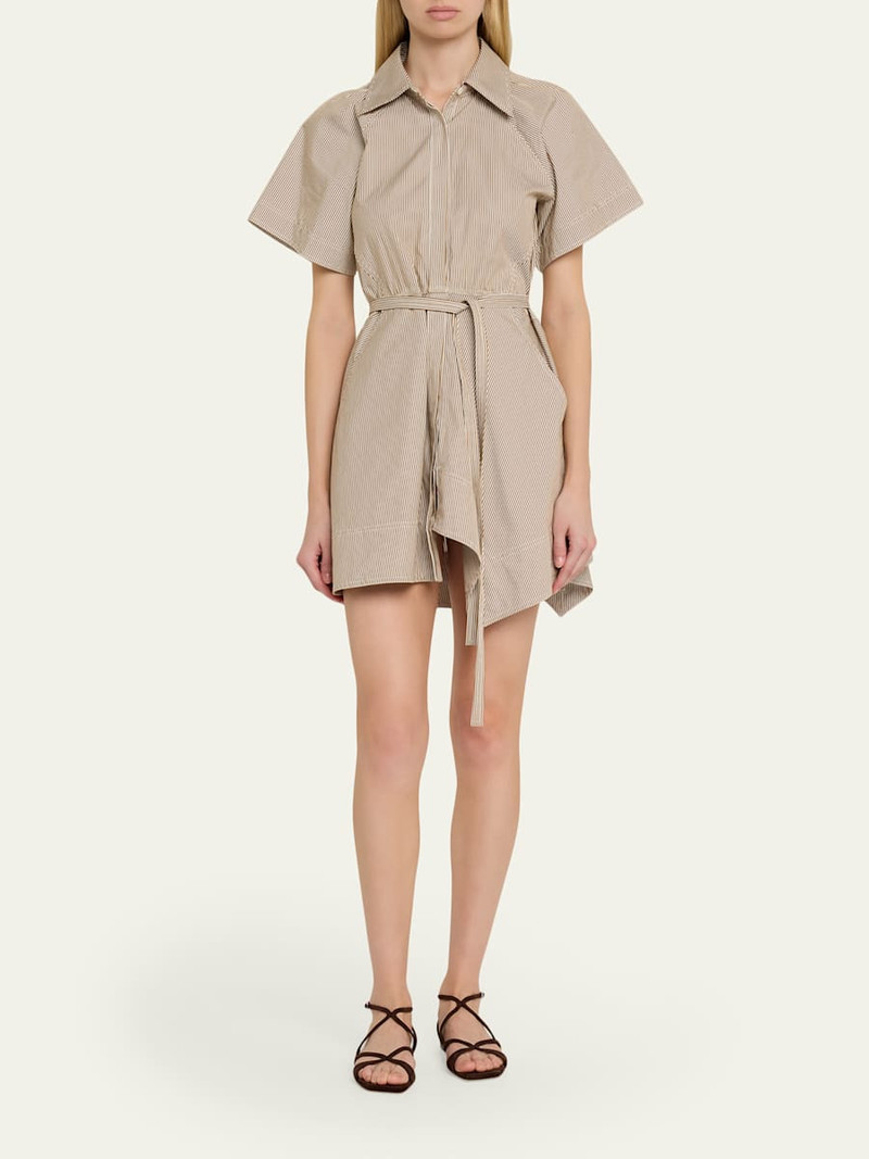 A.L.C. Julie Pinstripe Mini Shirtdress outlook