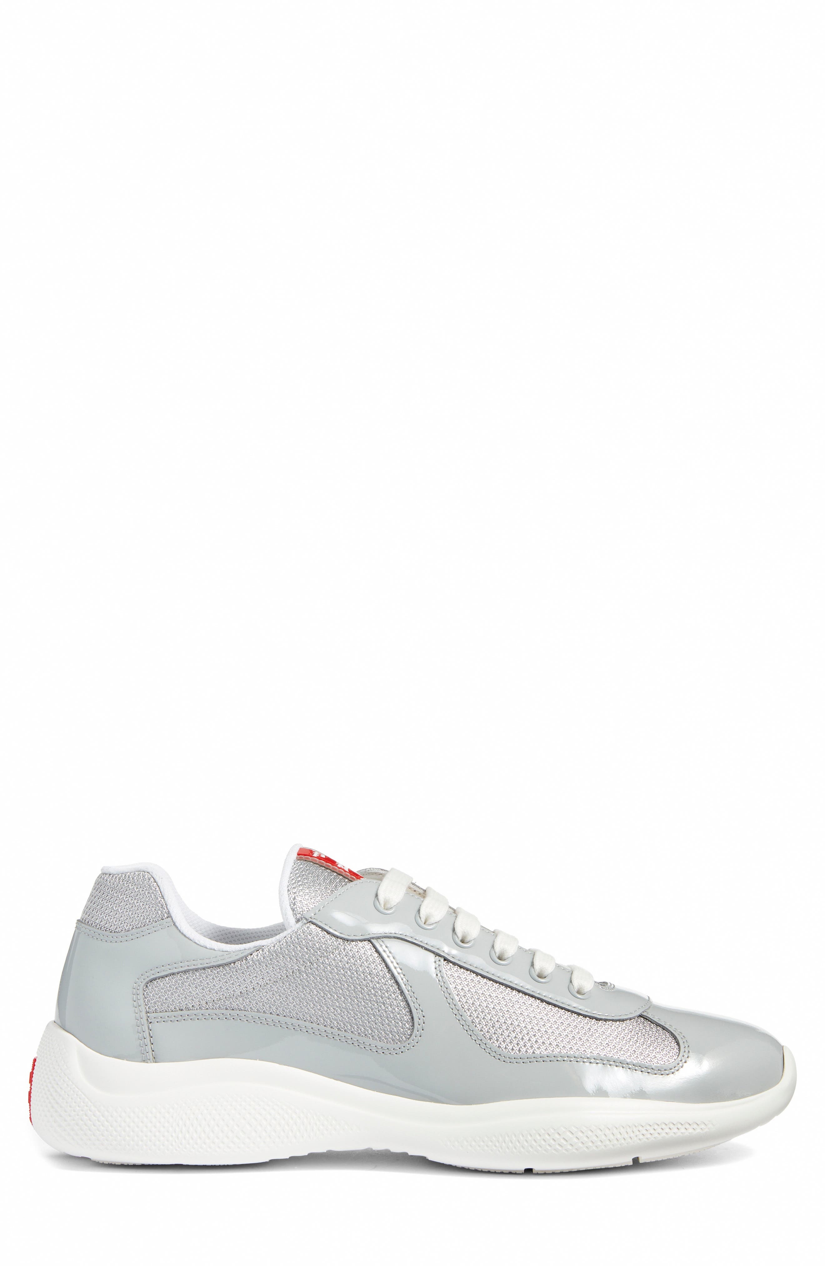 Prada America's Cup Sneaker in Perla/Argento at Nordstrom - 3