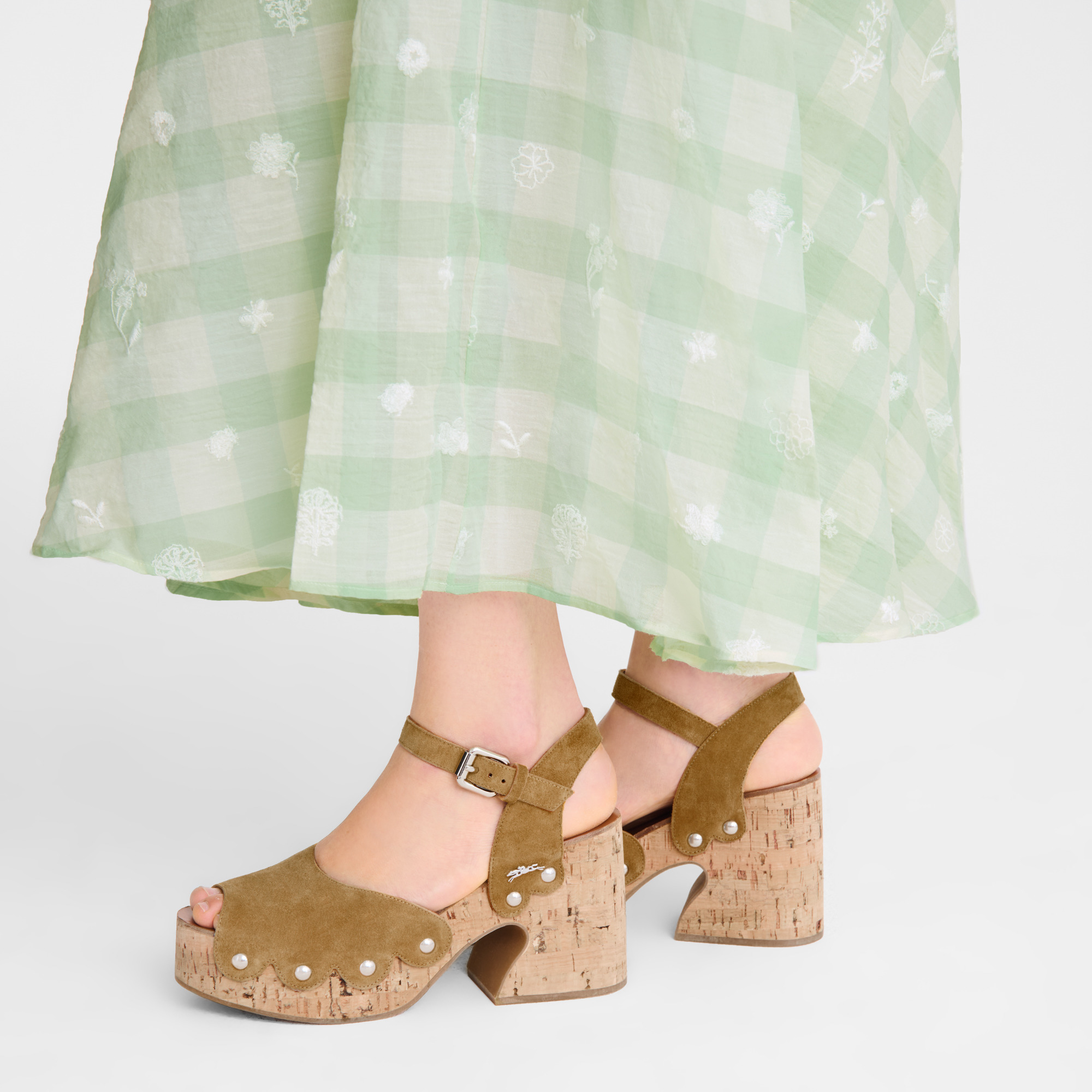 La Cigale Sandals Walnut - Leather - 2