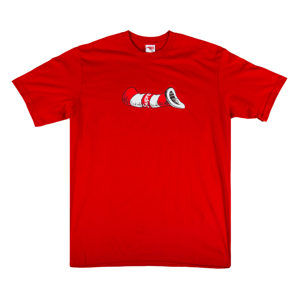 Supreme Cat In The Hat T-Shirt 'Red' - 1