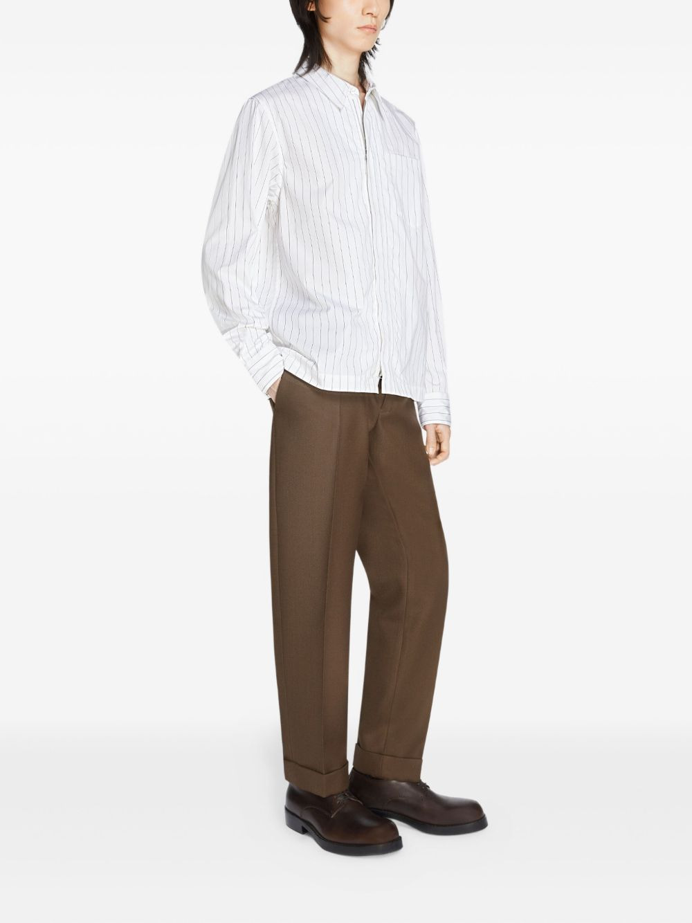pinstripe cotton shirt - 3