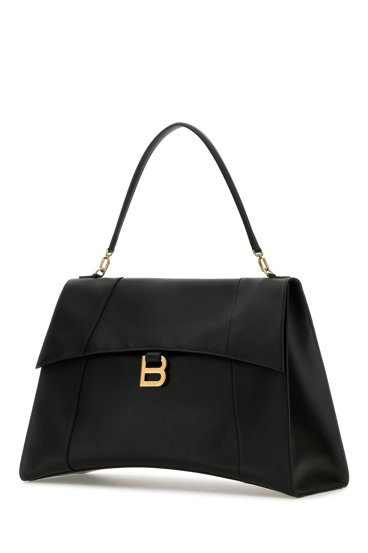 Black leather large Hourglass Soft handbag - 2