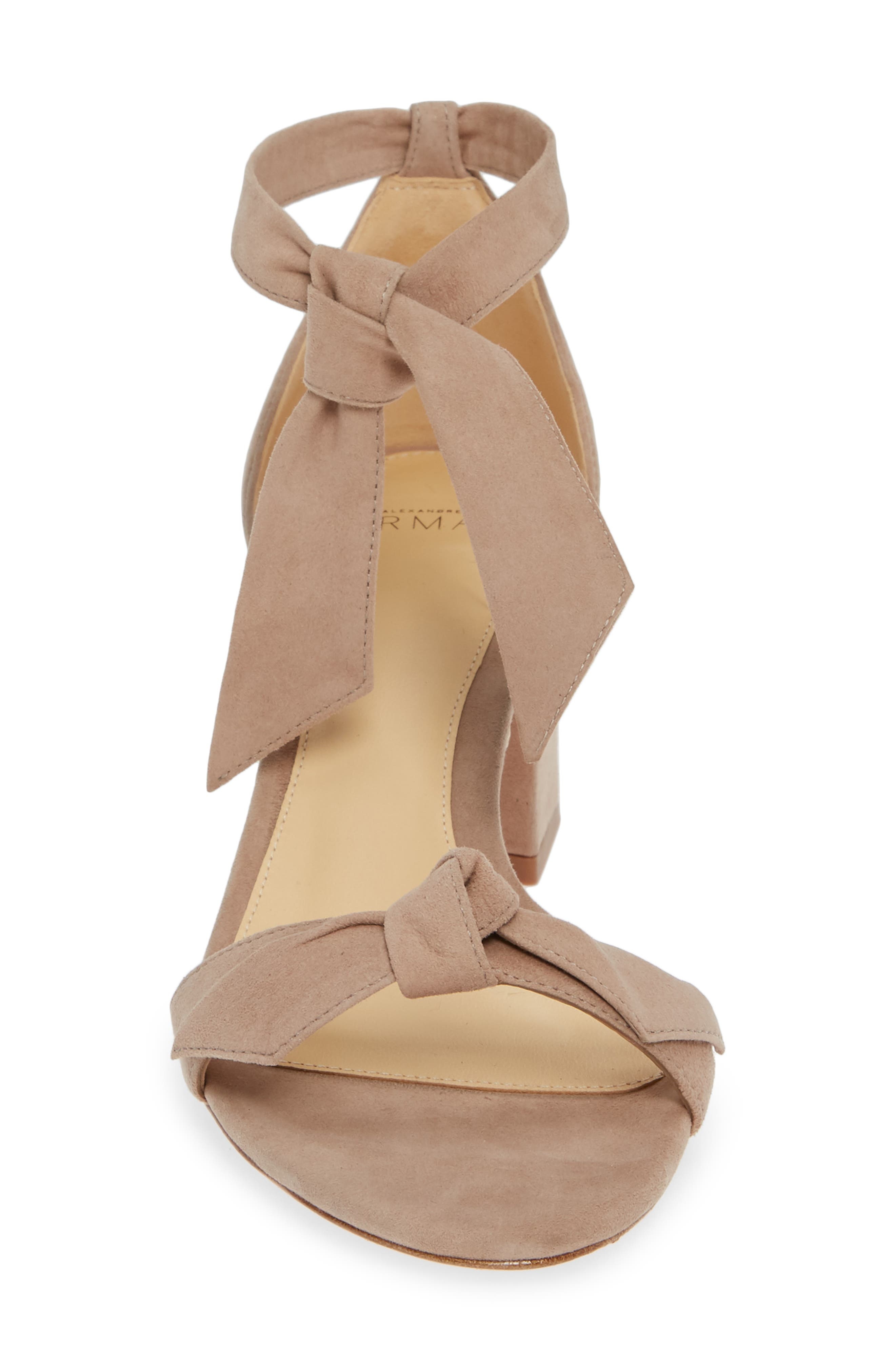 Alexandre Birman Clarita Block Heel Sandal in Cameo Suede at Nordstrom - 4