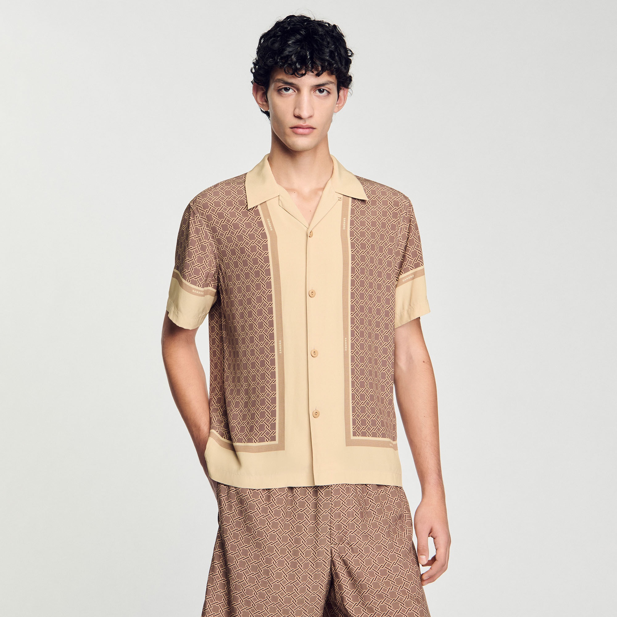 SHORT-SLEEVED PATTERNED SHIRT - 4