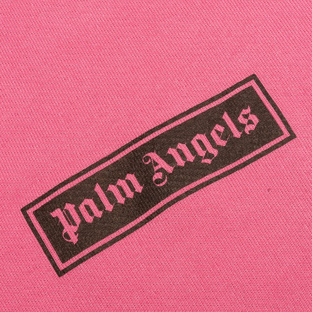 PALM ANGELS GD BOX LOGO CREW - FUCHSIA/BLACK - 3