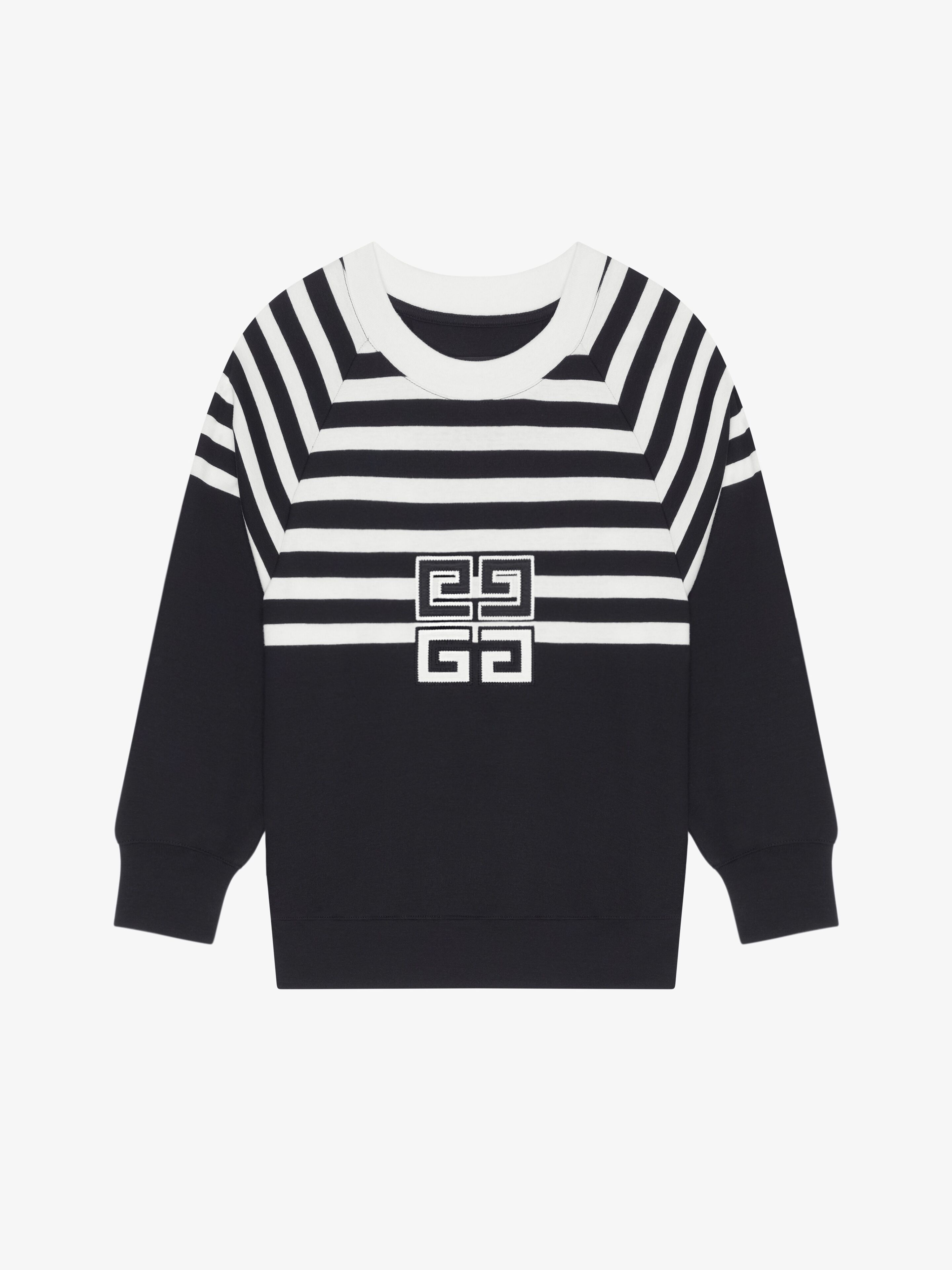 4G SWEATSHIRT IN JERSEY WITH STRIPES - 1
