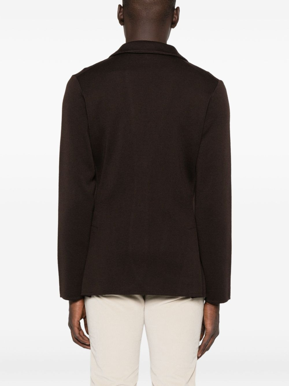 patch-pocket wool blazer - 4