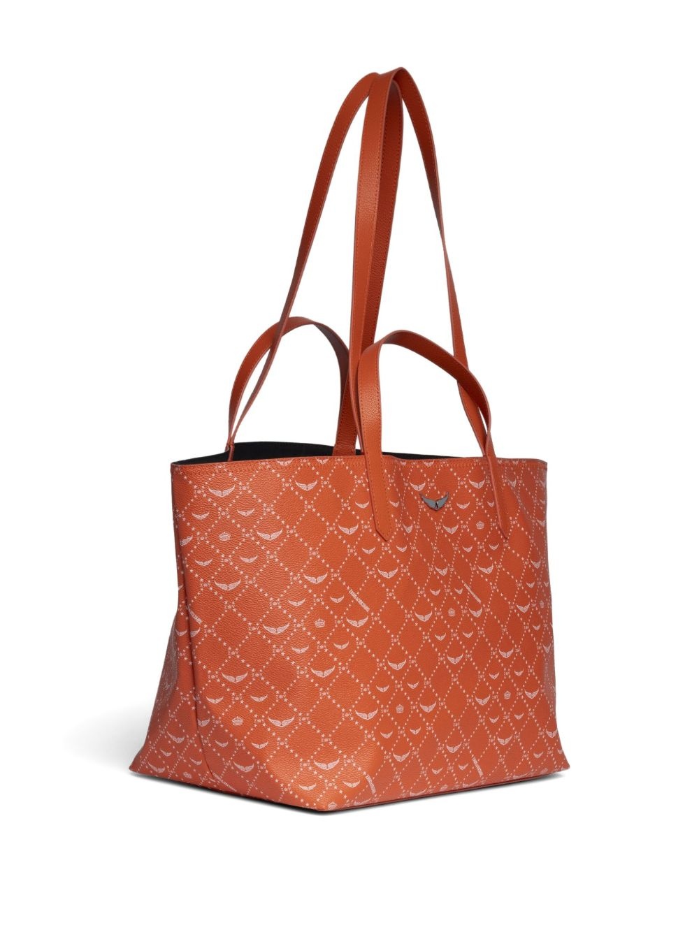Z XL printed leather tote bag - 4