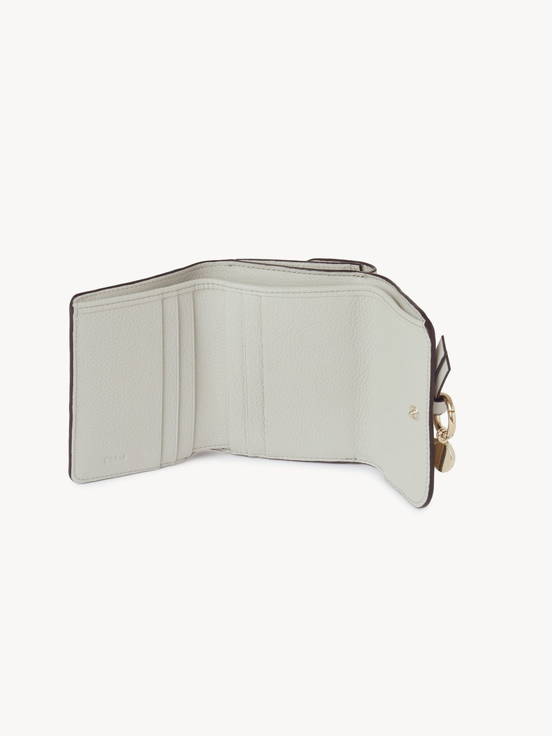 Chloé SMALL ALPHABET TRI-FOLD IN GRAINED LEATHER outlook