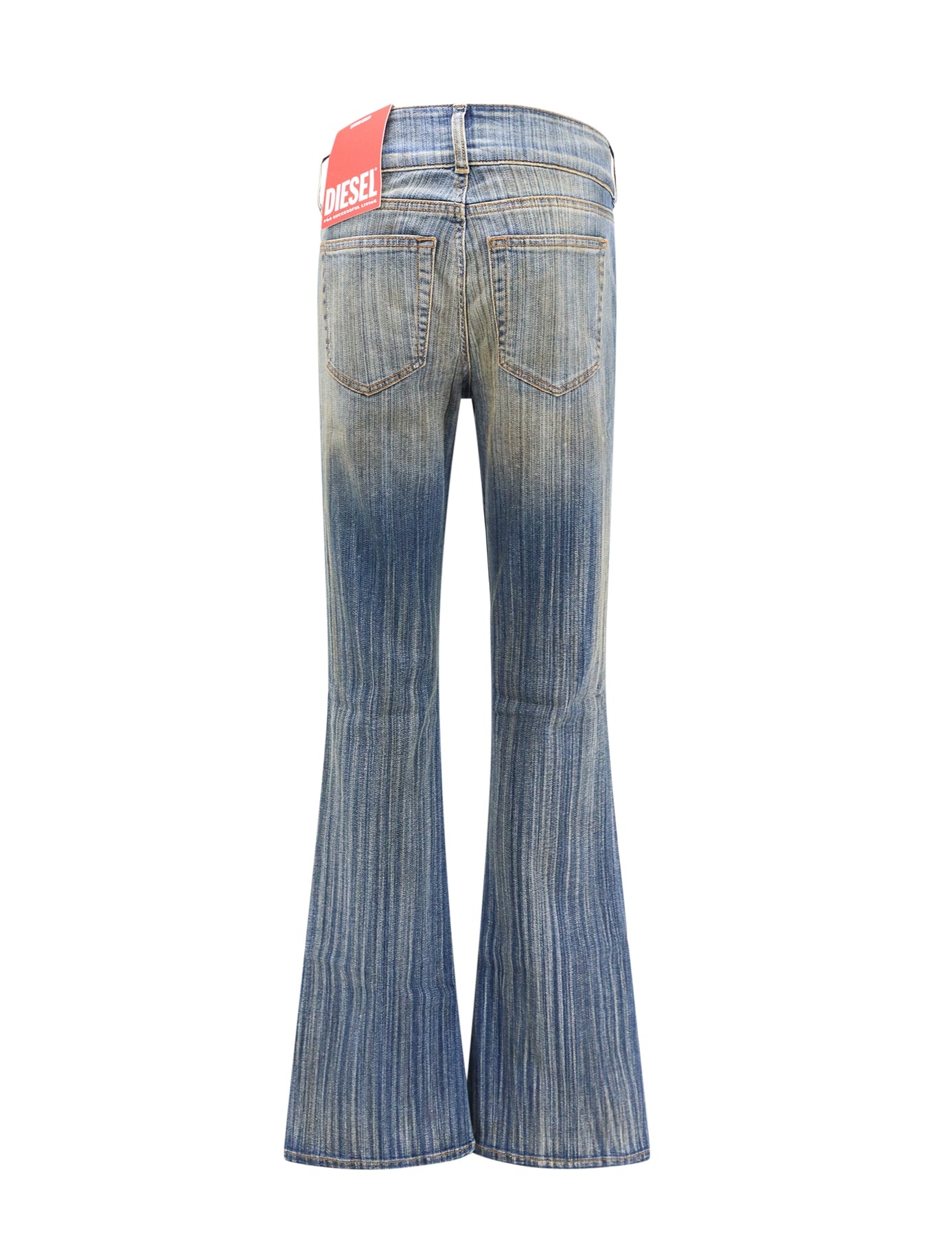 Cotton jeans with metal Oval-D logo - 2