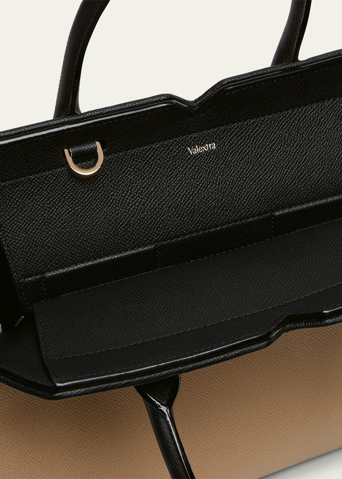 Milano Bicolor Leather Top-Handle Bag - 4