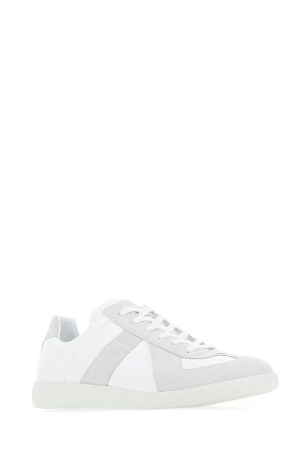 Two-tone leather Replica sneakers - 2