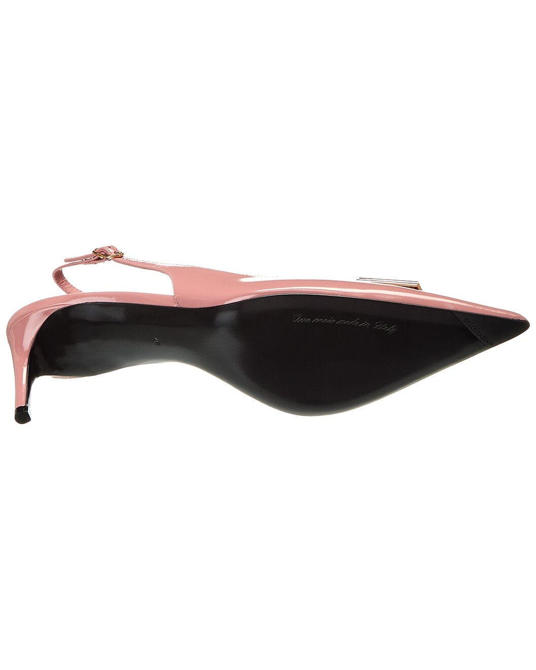 Dolce & Gabbana DG Logo Patent Slingback Pump - 4