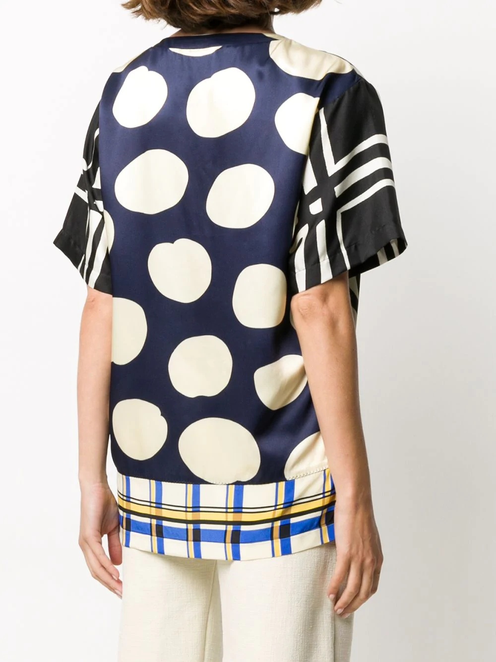 geometric print blouse - 4