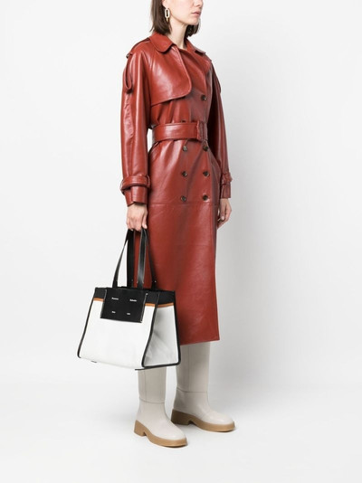 Proenza Schouler logo-print leather tote bag outlook
