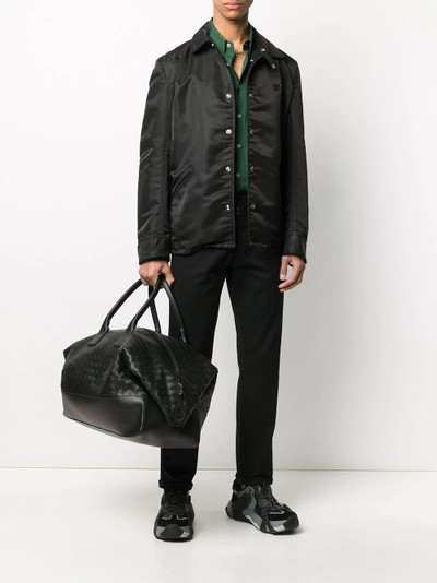 Bottega Veneta maxi Intrecciato leather holdall outlook